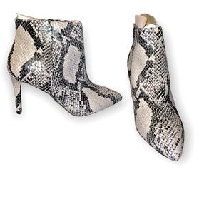 Faux Snake Skin Ankle Booties NWT/NIB